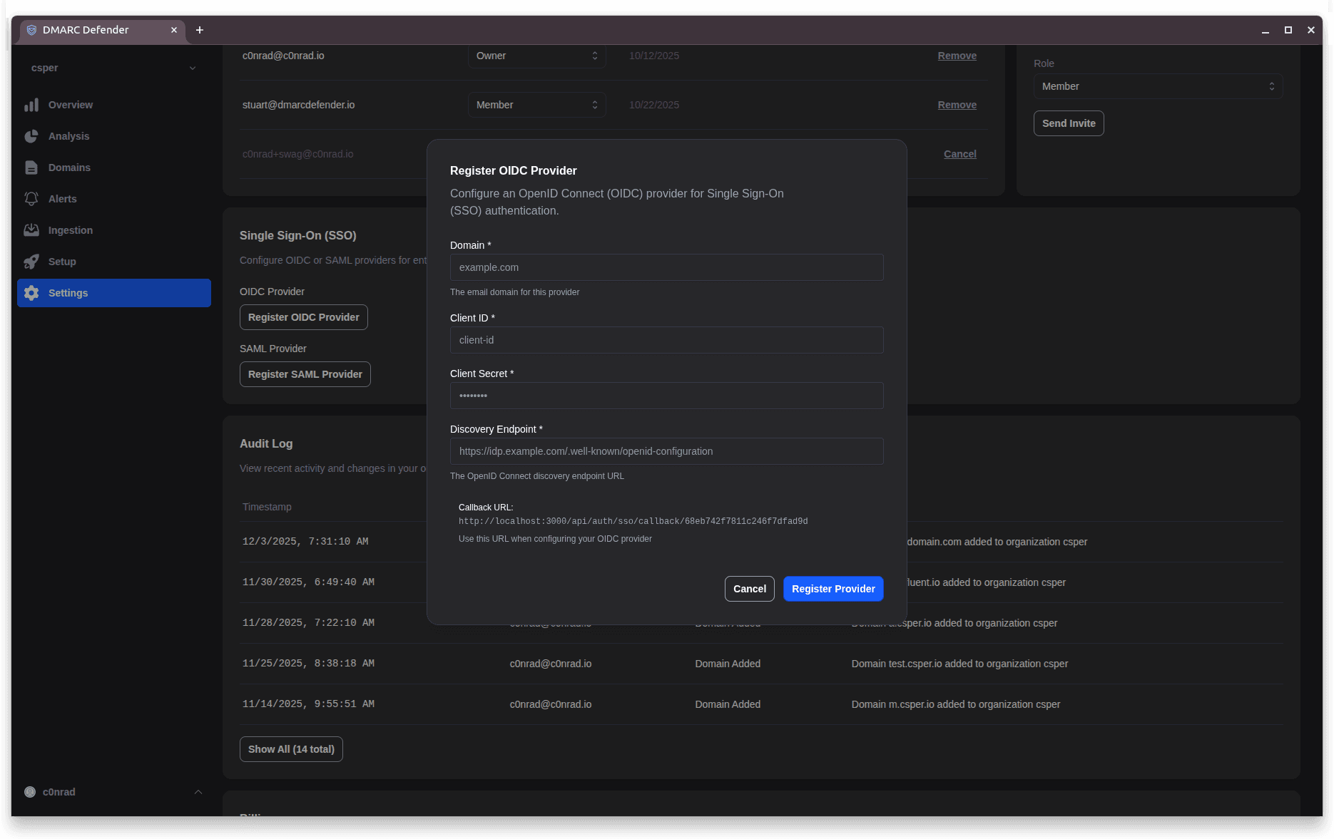 Enterprise Security screenshot