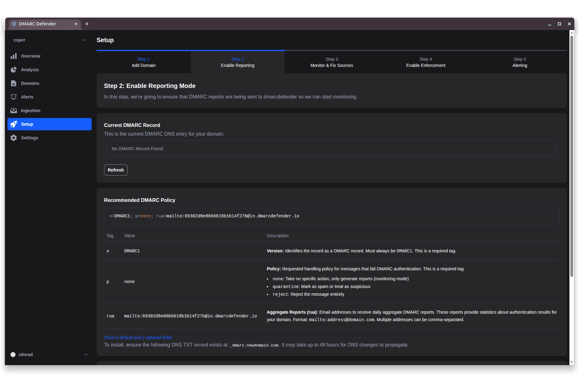Setup Wizard screenshot