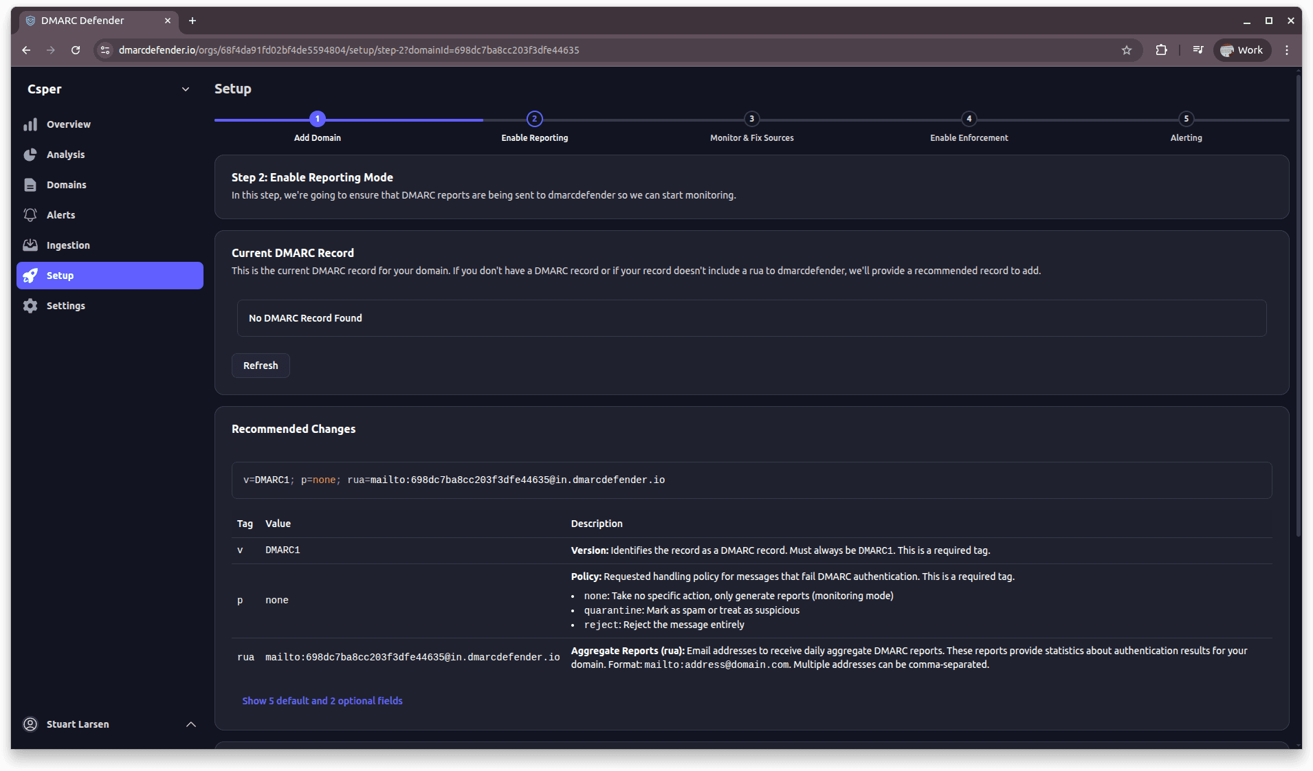 Setup Wizard screenshot