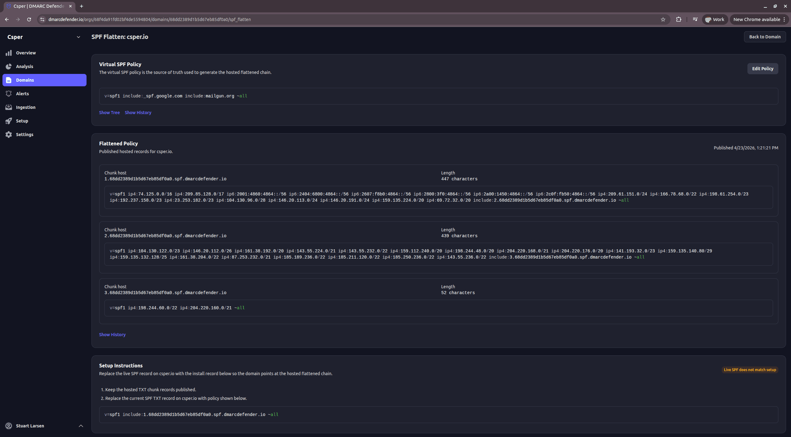 Dynamic SPF Flattening in DMARC Defender